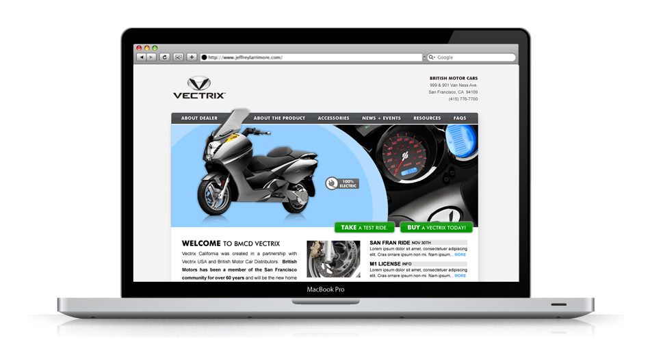 Vectrix Website